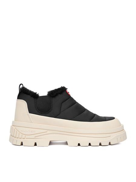 Hunter Śniegowce CEO-H1-131 Czarny. Czarne śniegowce Hunter, bez wzorów, z materiału, bez zapięcia. Za 299.99 zł.