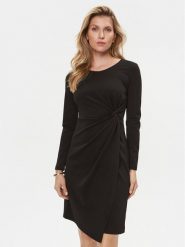 Rinascimento Sukienka koktajlowa CFC0115578003 Czarny Regular Fit. Czarne sukienki Rinascimento, xs, bez wzorów, z syntetyku, wizytowe, bez kołnierzyka, bez ramiączek. Za 239.99 zł.