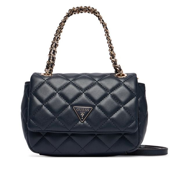 Torebka Guess. Niebieskie torebki klasyczne Guess, z aplikacjami, klasyczne, bez dodatków. Za 494.99 zł.