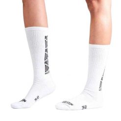 Żakardowe Skarpety Unisex Dla Dorosłych O Średnim Kroju. Białe skarpetki Palladium, bez wzorów, z żakardem. Za 69.99 zł.