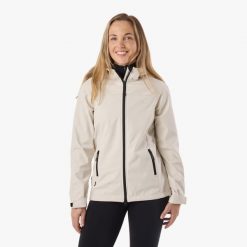 Kurtka softshell Turystyka Damska Swedemount Stryn Softshell oddychająca. Szare kurtki przejściowe sportowe SWEDEMOUNT, bez wzorów, z softshellu, bez kaptura, trekkingowe. Za 249.99 zł.