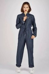 LEE JUMPSUIT SLIM FIT DAMSKI KOMBINEZON WASHED BLUE L39NILLR 112108424. Niebieskie kombinezony Lee, l, bez wzorów, bez kołnierzyka, bez ramiączek. Za 229.99 zł.