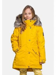 LENNE Parka zimowa "Edina" w kolorze żółtym rozmiar: 158. Żółte płaszcze LENNE, na zimę, s, bez wzorów, bez kaptura. Za 439.24 zł.