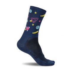 Skarpety Kolarskie LUXA Cosmos. Niebieskie skarpetki LUXA, bez wzorów, z elastanu. Za 69.00 zł.