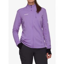 Bluza damska Mammut Taiss Light ML Jacket. Fioletowe bluzy Mammut, na zimę, m, bez wzorów, bez kaptura, narciarskie. Za 786.99 zł.