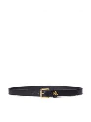 LAUREN RALPH LAUREN Pasek Damski 412968763001 Czarny. Czarne paski Lauren Ralph Lauren, bez wzorów, ze skóry. Za 379.99 zł.