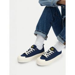 Trampki G-Star. Niebieskie trampki G-Star, bez wzorów, retro, bez zapięcia. Za 143.99 zł.