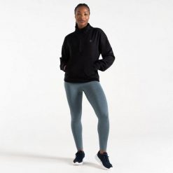 Bluza damska z zamkiem 1/2 Dare 2B Recoup II. Czarne bluzy Dare 2b, bez wzorów, z bawełny, bez ramiączek, bez kaptura. Za 110.90 zł.
