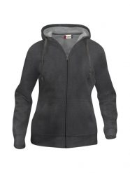 Clique Basic Hoody Full Zip Women – damska bluza z kapturem anthracite melange. Szare bluzy CLIQUE, xs, bez wzorów, z bawełny, bez ramiączek, z kapturem. Za 187.18 zł.