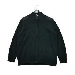 Second life - Damski sweter na zamek błyskawiczny w kolorze czarnym - Jak nowy. Czarne swetry Ralph Lauren, bez wzorów, sportowe, bez ramiączek. Za 76.64 zł.