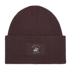 Czapka Beverly Hills Polo Club. Brązowe czapki zimowe Beverly Hills Polo Club, bez wzorów. Za 59.99 zł.