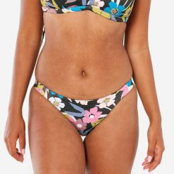 Dół kostiumu kąpielowego surfingowego damski Olaian Aly Azalea. Czerwone bikini OLAIAN, bez wzorów, z elastanu, klasyczne. Za 54.99 zł.