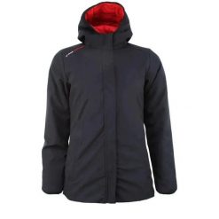 Damska kurtka puchowa dwustronna parka Peak Mountain Asario. Czarne kurtki Peak Mountain, na zimę, m, bez wzorów, z poliamidu, bez kaptura. Za 442.50 zł.