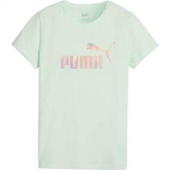 Koszulka sportowa damska Puma Ess+ Summer Daze. Niebieskie t-shirty sportowe Puma, s, bez wzorów, z bawełny, bez ramiączek, na fitness i siłownię. Za 163.00 zł.