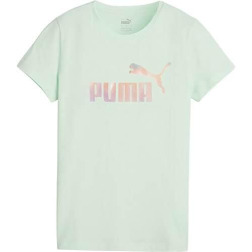 Koszulka sportowa damska Puma Ess+ Summer Daze. Niebieskie t-shirty sportowe Puma, s, bez wzorów, z bawełny, bez ramiączek, na fitness i siłownię. Za 86.00 zł.