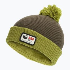 Czapka zimowa Rab Essential Bobble. Zielone czapki zimowe RAB, bez wzorów, sportowe. Za 139.99 zł.