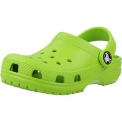 Sandały CROCS CLASSIC CLOG T Zielony. Zielone sandały Crocs, bez wzorów, z syntetyku, bez obcasa, bez zapięcia. Za 196.99 zł.