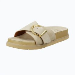 Klapki damskie GANT Mardale. Brązowe klapki Gant, bez wzorów, z materiału, bez obcasa, bez zapięcia. Za 229.99 zł.
