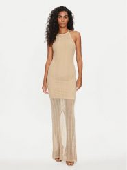 Guess Sukienka codzienna Sophie W4GK24 Z3E60 Beżowy Slim Fit. Brązowe sukienki Guess, na co dzień, s, z aplikacjami, z bawełny, bez kołnierzyka, bez ramiączek, proste. Za 539.99 zł.