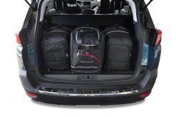 Torby Do Bagażnika Peugeot 5008 2017-2024 4Szt Kjust. Czarne torby podróżne KJUST, bez wzorów, z kauczuku. Za 1,332.00 zł.