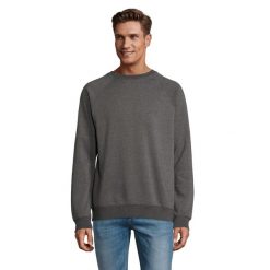 Bluza Unisex Space Melange Dla Dorosłych. Szare bluzy z kapturem SOL'S, l, bez wzorów, z bawełny, z kapturem. Za 126.99 zł.