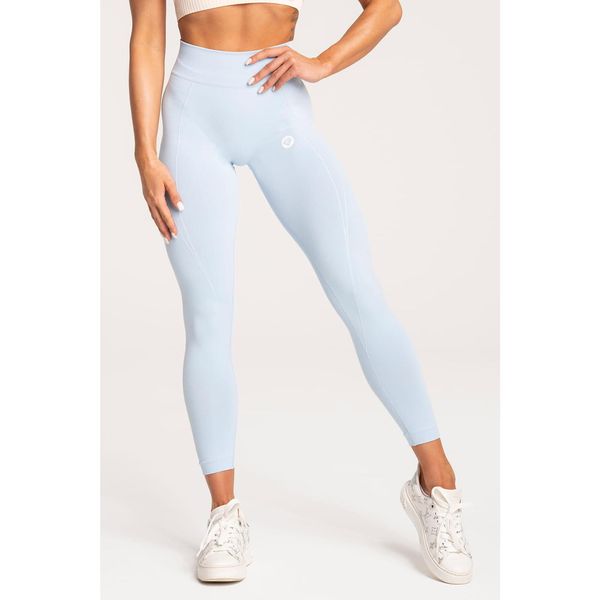 Legginsy fitness damskie Gym Glamour basic. Niebieskie legginsy GYM GLAMOUR, bez wzorów, glamour. Za 179.99 zł.