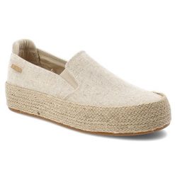 Espadryle damskie Big Star, tekstylna cholewka wsuwany fason elastyczne wstawki platforma z plecionki jutowej lekka konstrukcja, beżowe, TT274089. Brązowe espadryle BIG STAR, bez wzorów, retro, bez obcasa, na platformie. Za 129.00 zł.