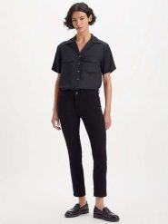 Levi's Dżinsy "712" - Slim fit - w kolorze czarnym rozmiar: W32/L32. Czarne jeansy Levi's, l, z aplikacjami. Za 233.95 zł.