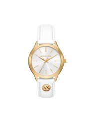 Michael Kors Zegarek Slim Runway MK7466 Biały. Białe, analogowe zegarki Michael Kors. Za 709.99 zł.