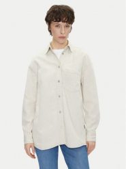 Pepe Jeans Koszula jeansowa PL304963 Écru Oversize. Koszule Pepe Jeans, m, bez wzorów, z bawełny, bez kołnierzyka, bez ramiączek. Za 379.99 zł.