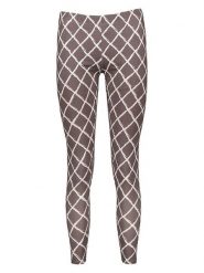 Juvia Legginsy w kolorze biało-ciemnobrązowym rozmiar: L. Brązowe legginsy Juvia, bez wzorów. Za 134.95 zł.
