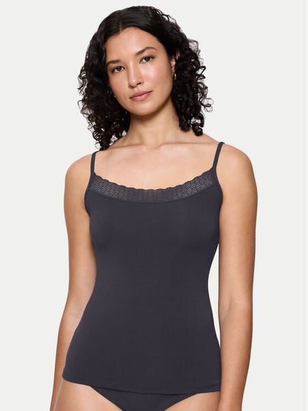 Triumph Top Feel Of Modal 10221654 Szary Slim Fit. Szare koszule nocne Triumph, s, bez wzorów, bez ramiączek. Za 59.99 zł.