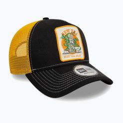 Czapka z daszkiem New Era Summer Patch Trucker. Czarne czapki z daszkiem New Era, bez wzorów. Za 129.99 zł.