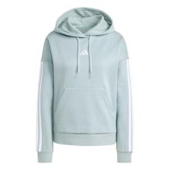 Bluza damska z kapturem adidas Essentials 3-Stripes Fleece. Białe bluzy z kapturem adidas, xs, bez wzorów, z dresówki, z kapturem, do biegania. Za 257.50 zł.