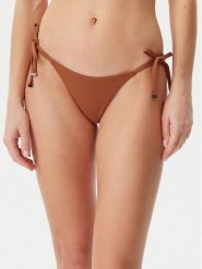 Calvin Klein Swimwear Dół od bikini KW0KW02704 Brązowy. Brązowe bikini Calvin Klein Swimwear, bez wzorów, z syntetyku. Za 109.99 zł.