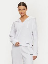 Tommy Hilfiger Bluza UW0UW05584 Biały Relaxed Fit. Białe bluzy Tommy Hilfiger, s, bez wzorów, z syntetyku, bez kaptura. Za 219.99 zł.