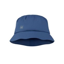 Kapelusz BUFF RAIN BUCKET HAT SOLID DARK DENIM. Niebieskie kapelusze Buff, na lato, bez wzorów, z denimu. Za 219.90 zł.