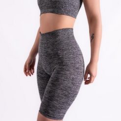 Krótkie legginsy sportowe dla kobiet Xtreme Sportswear Antracyt melanż. Szare legginsy XTREME, bez wzorów, sportowe, krótkie. Za 99.99 zł.
