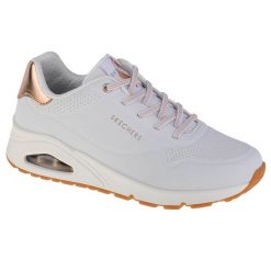 Tenisówki Skechers Model Shimmer Away Kolor Biały. Białe trampki Skechers, bez wzorów, z materiału, sportowe, bez zapięcia. Za 418.00 zł.