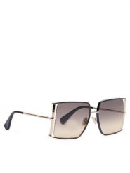 Max Mara Okulary przeciwsłoneczne MM0120 05A Czarny. Czarne okulary przeciwsłoneczne Max Mara, bez wzorów, z tworzywa sztucznego, metalowe. Za 989.99 zł.