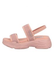 Steve Madden Sandały w kolorze jasnoróżowym rozmiar: 39. Różowe sandały Steve Madden, bez wzorów, klasyczne, z otwartym noskiem, bez obcasa, na platformie, bez zapięcia. Za 181.33 zł.