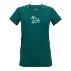 T-shirt Damski Kwiaty Fingal. Zielone t-shirty Regatta, bez wzorów, casualowe, bez kołnierzyka, bez ramiączek. Za 76.99 zł.