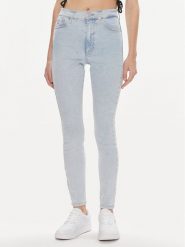 Tommy Jeans Jeansy Sylvia DW0DW17589 Niebieski Skinny Fit. Niebieskie jeansy Tommy Jeans, bez wzorów, z bawełny. Za 249.99 zł.
