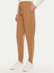 Boss Spodnie dresowe CP Stripe 50524759 Beżowy Regular Fit. Brązowe spodnie dresowe Boss, bez wzorów, z bawełny. Za 239.99 zł.