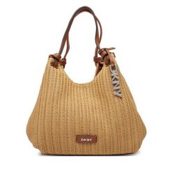 Torebka DKNY. Brązowe torebki klasyczne DKNY, bez wzorów, klasyczne, bez dodatków. Za 659.99 zł.