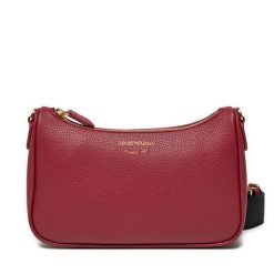 Torebka Emporio Armani. Czerwone listonoszki Emporio Armani, bez wzorów, bez dodatków. Za 459.99 zł.