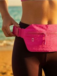 Saszetka na pas do biegania - różowy. Czerwone nerki i saszetki Sinsay, bez wzorów, sportowe, bez dodatków. Za 19.99 zł.