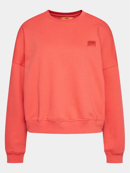 Alpha Industries Bluza Essentials 146030 Czerwony Relaxed Fit. Czerwone bluzy Alpha Industries, s, bez wzorów, z syntetyku, bez ramiączek, bez kaptura. Za 219.99 zł.