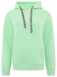 Zwillingsherz Bluza "Nelina" w kolorze zielonym rozmiar: L/XL. Zielone bluzy Zwillingsherz, l, bez wzorów, bez ramiączek, z kapturem. Za 154.79 zł.