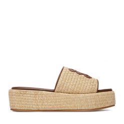 Espadryle Nine West. Brązowe espadryle Nine West, bez wzorów, bez obcasa. Za 279.99 zł.